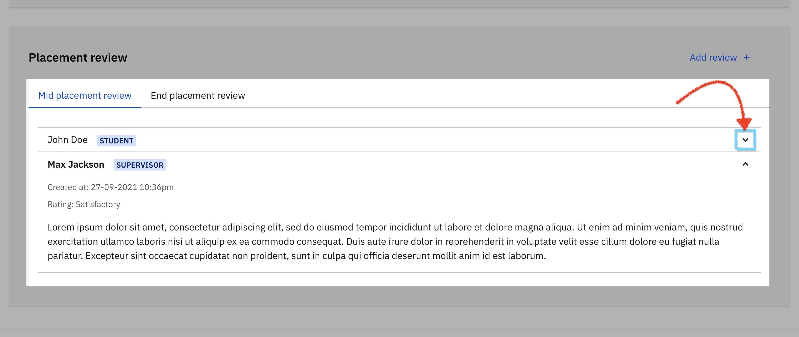 placement reviews